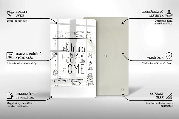 Deska kuchenna Napis, sentencja