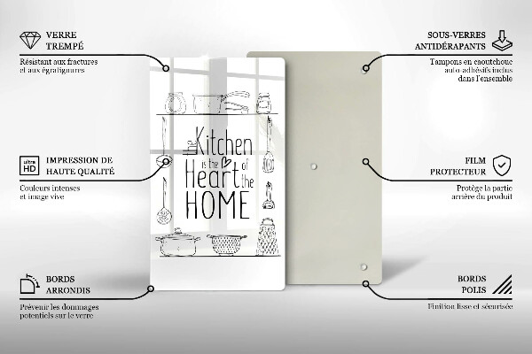 Deska kuchenna Napis, sentencja