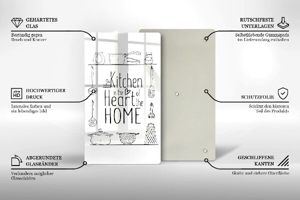 Deska kuchenna Napis, sentencja