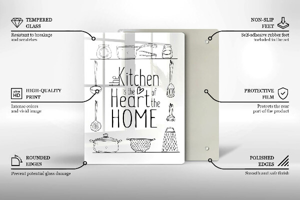 Deska kuchenna Napis, sentencja