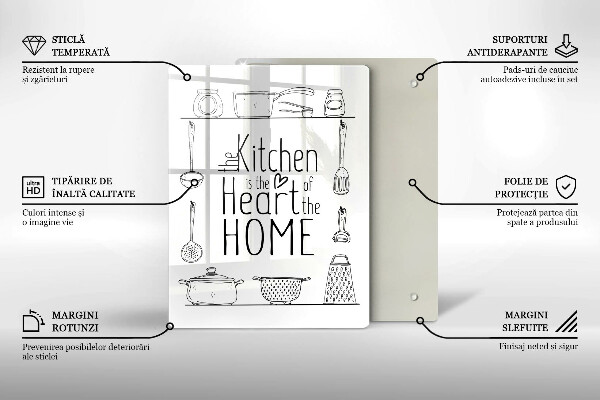 Deska kuchenna Napis, sentencja