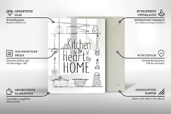 Deska kuchenna Napis, sentencja