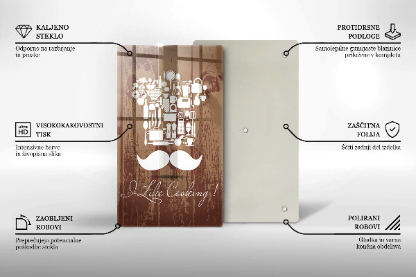 Deska kuchenna Napis I like cooking