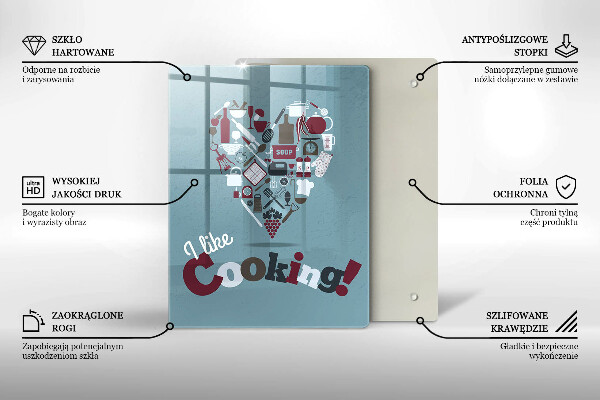 Deska kuchenna Napis I like cooking