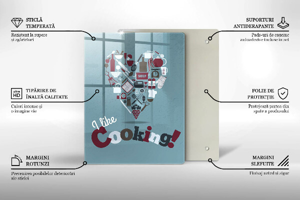 Deska kuchenna Napis I like cooking