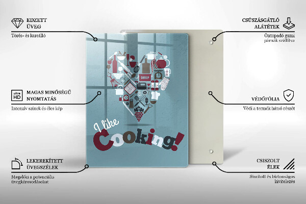 Deska kuchenna Napis I like cooking