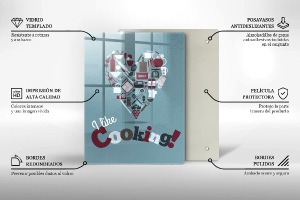 Deska kuchenna Napis I like cooking