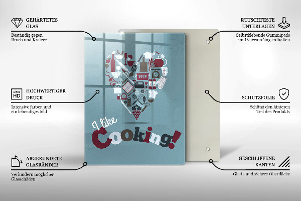 Deska kuchenna Napis I like cooking