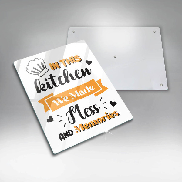 Deska kuchenna In this kitchen we made mess and memories