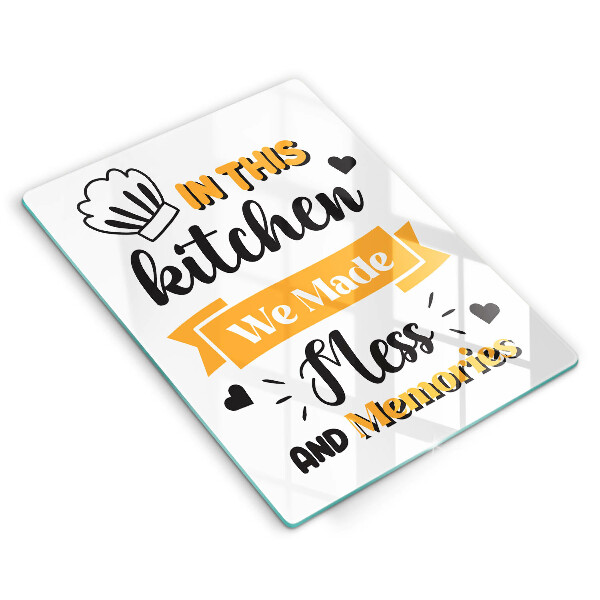 Deska kuchenna In this kitchen we made mess and memories