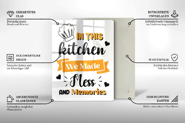 Deska kuchenna In this kitchen we made mess and memories