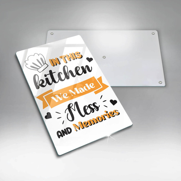 Deska kuchenna In this kitchen we made mess and memories