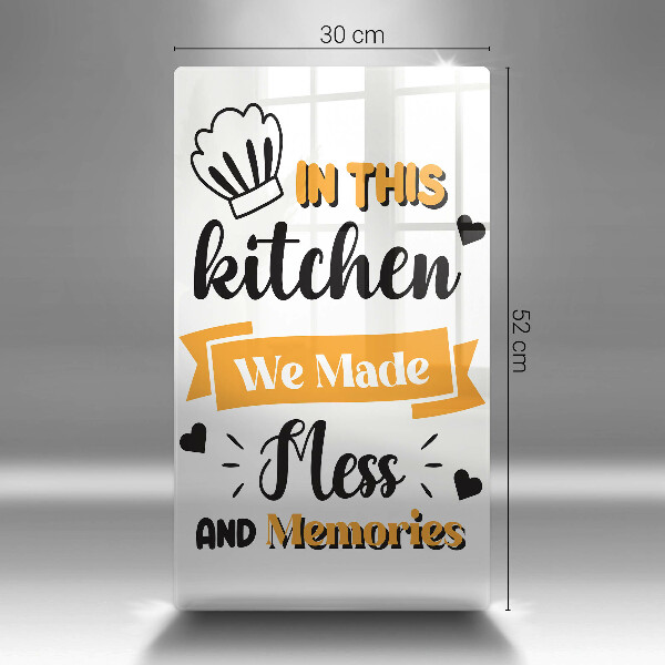 Deska kuchenna In this kitchen we made mess and memories