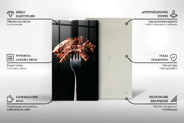 Deska kuchenna Mięso na widelcu