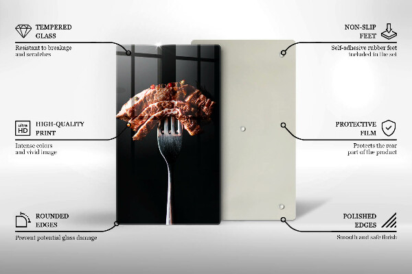 Deska kuchenna Mięso na widelcu