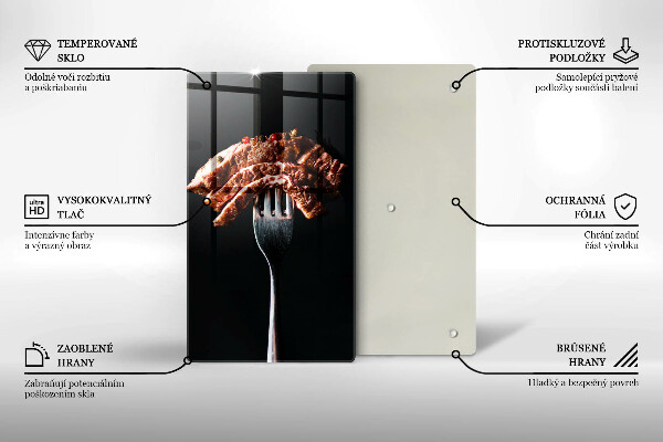 Deska kuchenna Mięso na widelcu