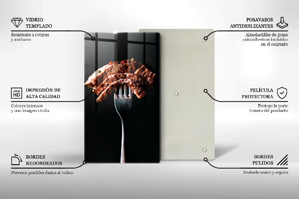 Deska kuchenna Mięso na widelcu