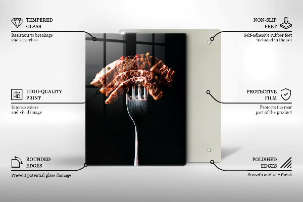 Deska kuchenna Mięso na widelcu