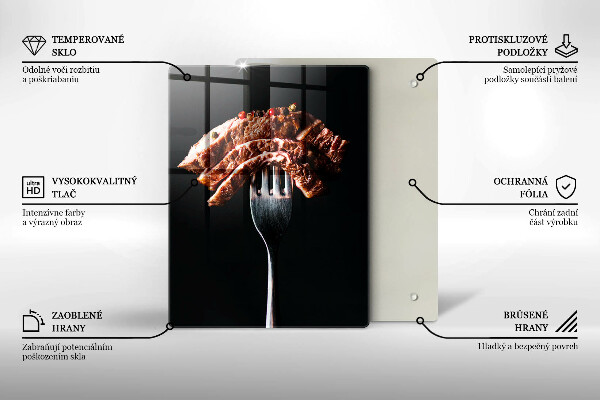 Deska kuchenna Mięso na widelcu