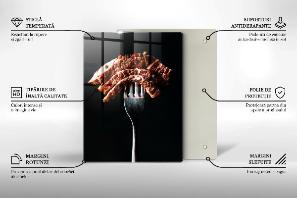 Deska kuchenna Mięso na widelcu