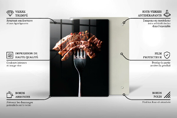 Deska kuchenna Mięso na widelcu