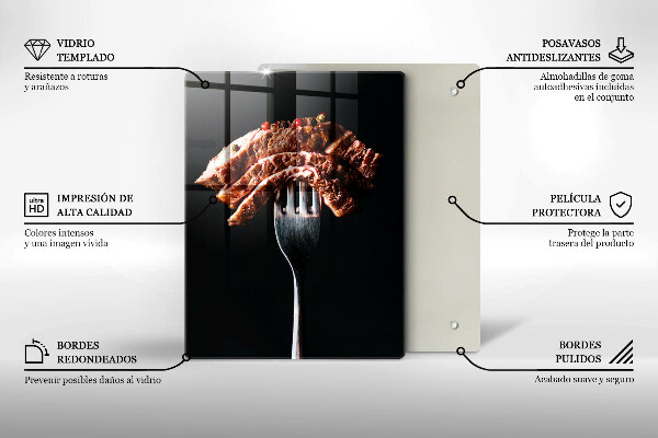Deska kuchenna Mięso na widelcu