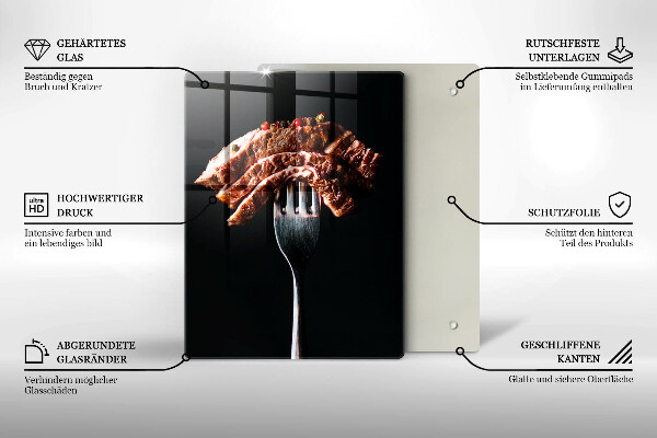 Deska kuchenna Mięso na widelcu