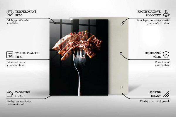 Deska kuchenna Mięso na widelcu