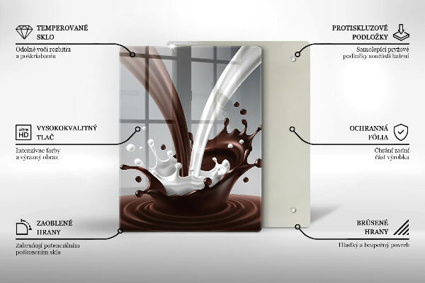 Deska kuchenna Mleko i czekolada