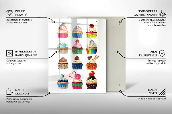 Deska kuchenna Ilustracja babeczki