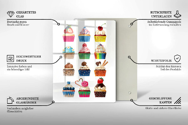 Deska kuchenna Ilustracja babeczki