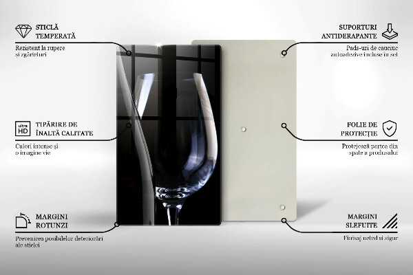 Deska kuchenna Kieliszek i butelka