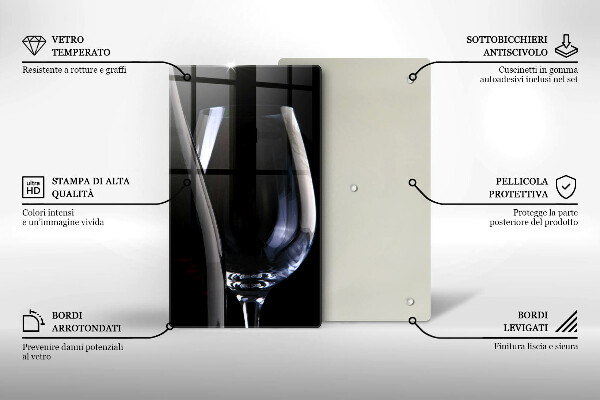 Deska kuchenna Kieliszek i butelka