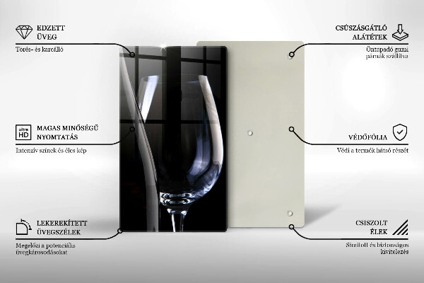 Deska kuchenna Kieliszek i butelka