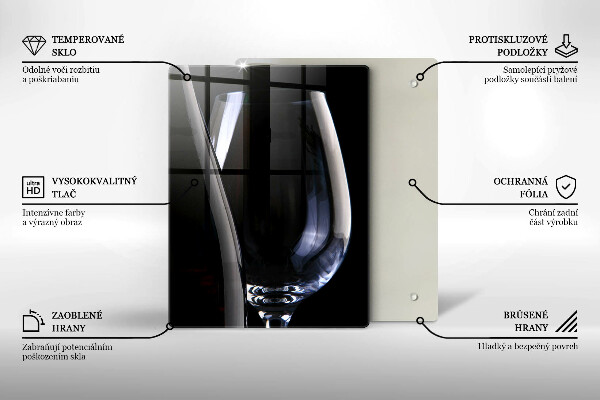 Deska kuchenna Kieliszek i butelka