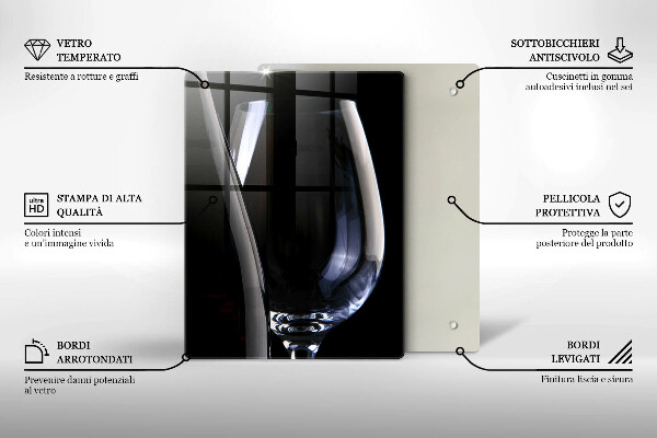 Deska kuchenna Kieliszek i butelka