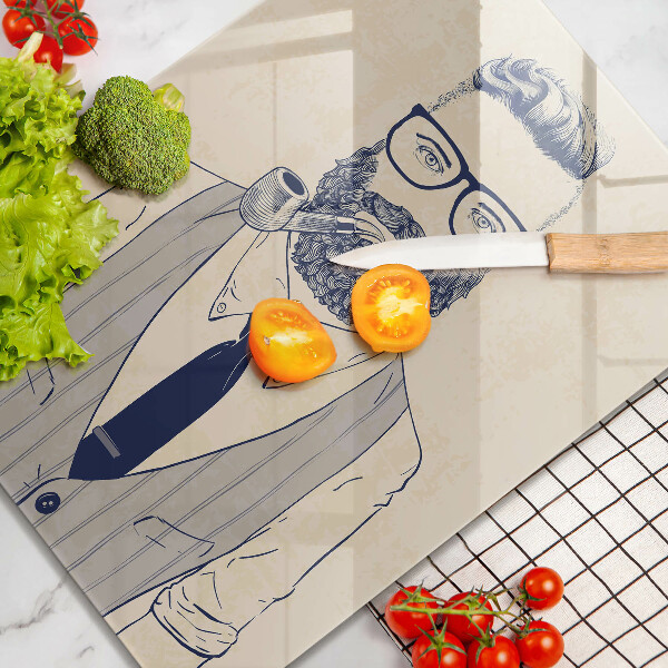 Deska kuchenna Mężczyzna hipster