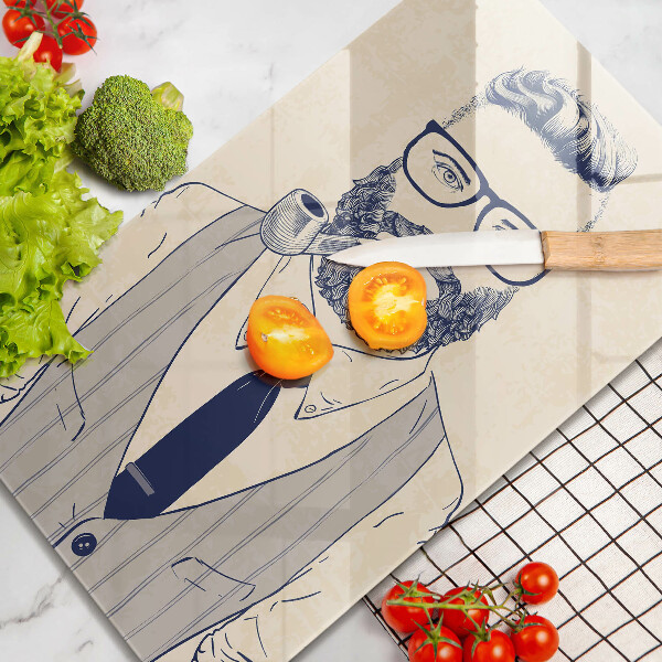 Deska kuchenna Mężczyzna hipster