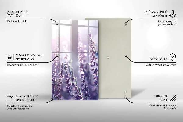 Deska kuchenna Polne kwiaty i motyl