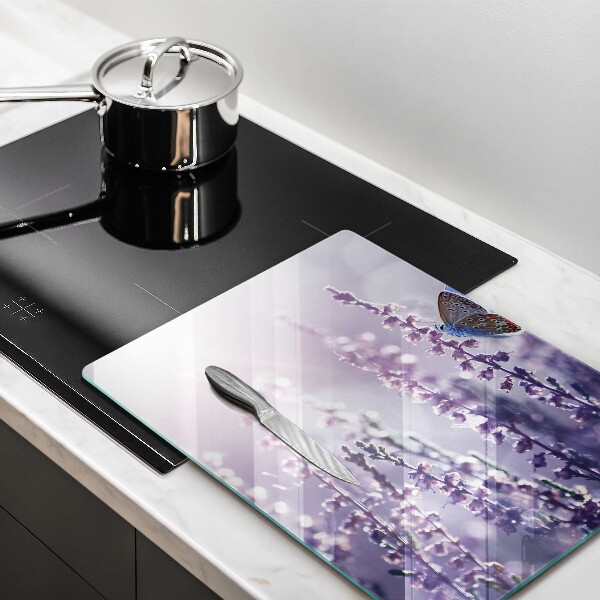 Deska kuchenna Polne kwiaty i motyl