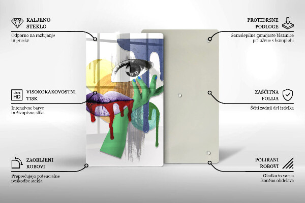 Deska kuchenna Sztuka abstrakcyjny kolaż