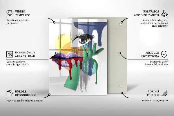 Deska kuchenna Sztuka abstrakcyjny kolaż