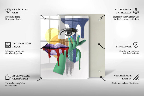 Deska kuchenna Sztuka abstrakcyjny kolaż