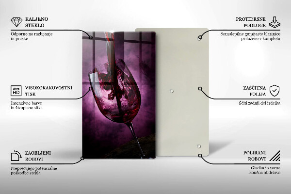 Deska kuchenna Kieliszek wina