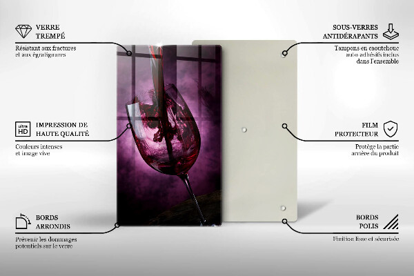 Deska kuchenna Kieliszek wina