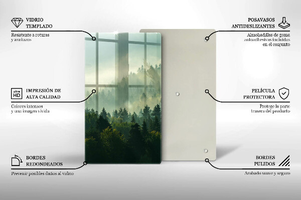 Deska kuchenna Pejzaż Widok na las