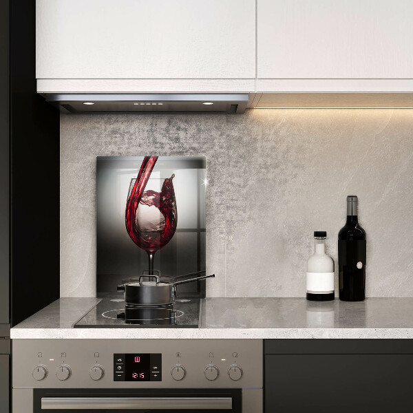 Deska kuchenna Kieliszek i czerwone wino