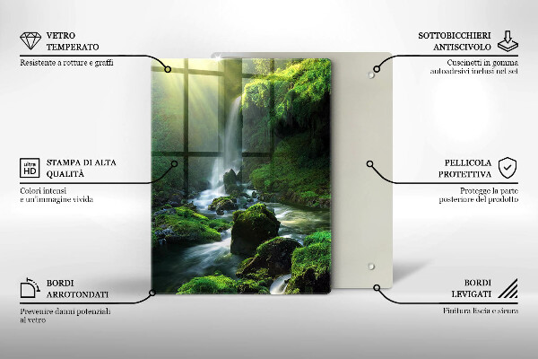 Deska kuchenna Wodospad w dżungli