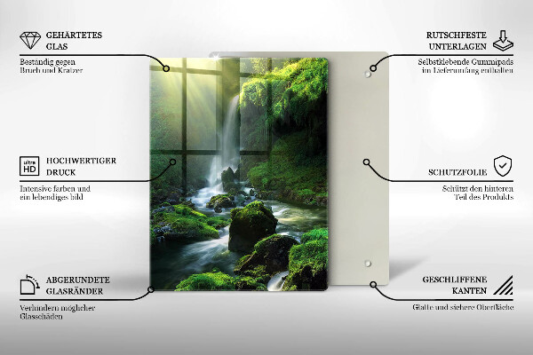 Deska kuchenna Wodospad w dżungli