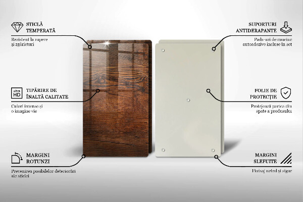 Deska do krojenia Ciemne drewno deska